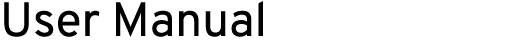User Manual