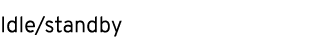 Idle/standby 