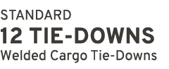 STANDARD 12 TIE DOWNS Welded Cargo Tie Downs