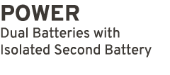 POWER Dual Batteries with Isolated Second Battery 