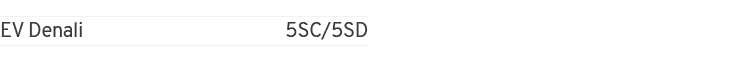 EV Denali 5SC/5SD