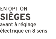EN OPTION Si ges avant  r glage  lectrique en 8 sens