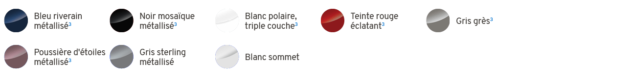 ￼,Bleu riverain m tallis 3,￼,Noir mosa que m tallis 3,￼,Blanc polaire, triple couche3,￼,Teinte rouge clatant3,￼,Gris...