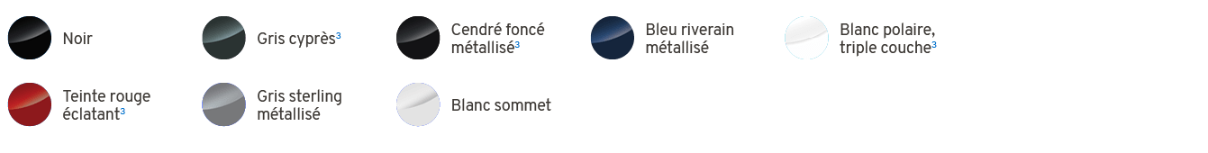 ￼,Noir,￼,Gris cypr s3,￼,Cendr fonc  m tallis 3,￼,Bleu riverain m tallis ,￼,Blanc polaire, triple couche3,,,￼,Teinte ...