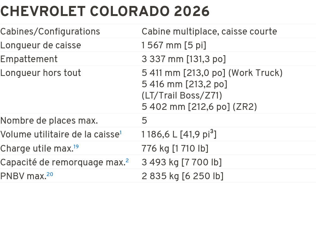 Chevrolet Colorado 2026 