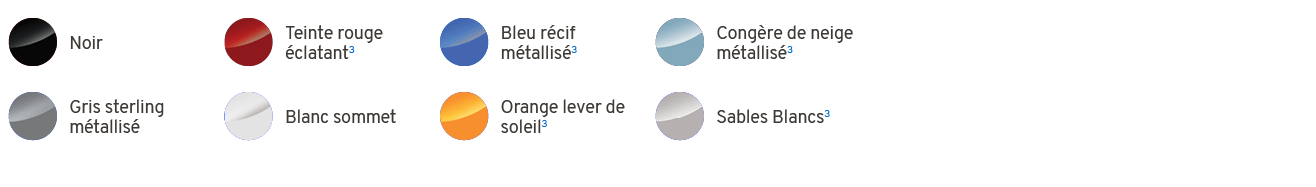 ￼,Noir,￼,Teinte rouge clatant3,￼,Bleu r cif m tallis 3,￼,Cong re de neige m tallis 3,,,,,￼,Gris sterling m tallis ,￼...