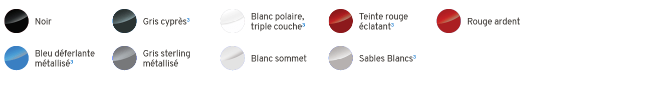 ￼,Noir,￼,Gris cypr s3,￼,Blanc polaire, triple couche3,￼,Teinte rouge clatant3,￼,Rouge ardent,,,￼,Bleu d ferlante m t...