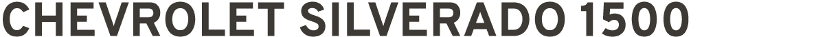 CHEVROLET SILVERADO 1500