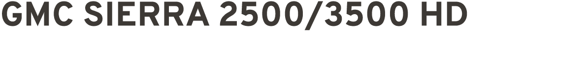 GMC SIERRA 2500/3500 HD