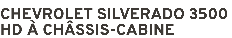 CHEVROLET SILVERADO 3500 HD  CH SSIS CABINE