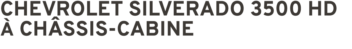 CHEVROLET SILVERADO 3500 HD  CH SSIS CABINE