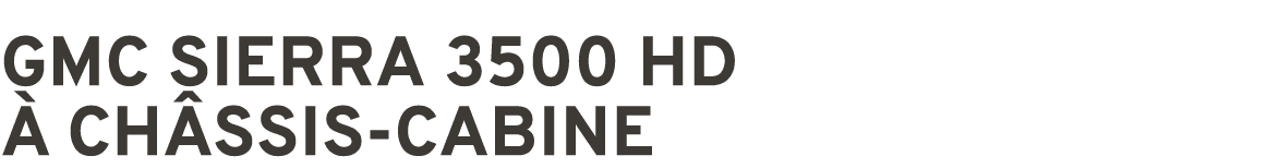 GMC SIERRA 3500 HD  CH SSIS CABINE