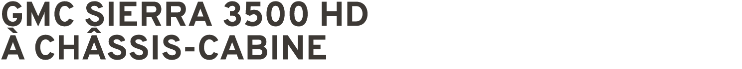 GMC SIERRA 3500 HD  CH SSIS CABINE