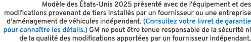 Mod le des tats Unis 2025 pr sent  avec de l' quipement et des modifications provenant de tiers install s par un fou...