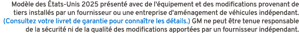 Mod le des tats Unis 2025 pr sent  avec de l' quipement et des modifications provenant de tiers install s par un fou...
