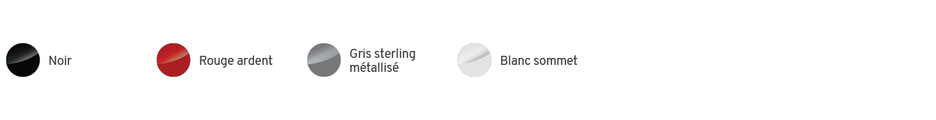 ￼,Noir,￼,Rouge ardent,￼,Gris sterling m tallis ,￼,Blanc sommet,,,,