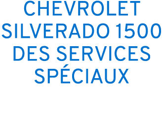 CHEVROLET SILVERADO 1500 DES SERVICES SP CIAUX