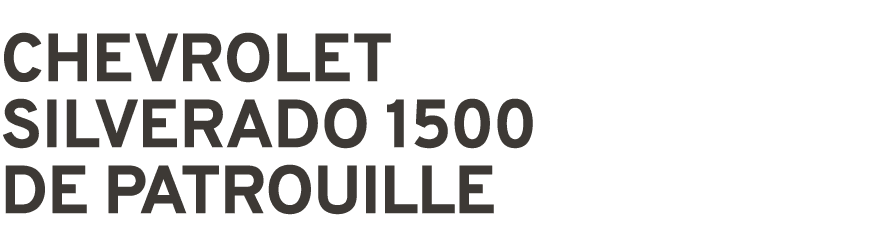 CHEVROLET SILVERADO 1500 DE PATROUILLE