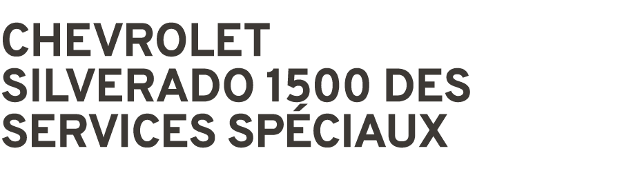CHEVROLET SILVERADO 1500 DES SERVICES SP CIAUX