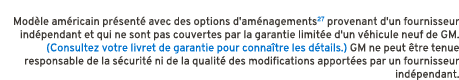 Mod le am ricain pr sent avec des options d'am nagements27 provenant d'un fournisseur ind pendant et qui ne sont pas...