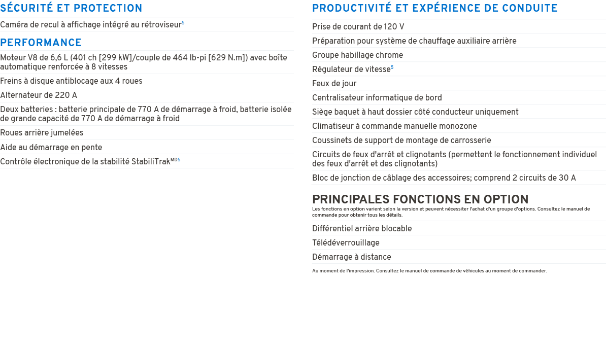 S CURIT ET PROTECTION PERFORMANCE PRODUCTIVIT  ET EXP RIENCE DE CONDUITE PRINCIPALES FONCTIONS EN OPTION Les fonctio...