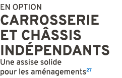 EN OPTION CARROSSERIE ET CH SSIS IND PENDANTS Une assise solide pour les am nagements27
