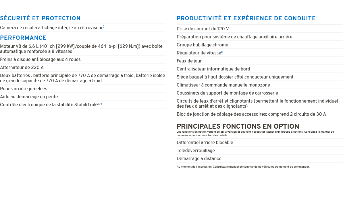S CURIT ET PROTECTION PERFORMANCE PRODUCTIVIT  ET EXP RIENCE DE CONDUITE PRINCIPALES FONCTIONS EN OPTION Les fonctio...