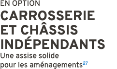 EN OPTION CARROSSERIE ET CH SSIS IND PENDANTS Une assise solide pour les am nagements27
