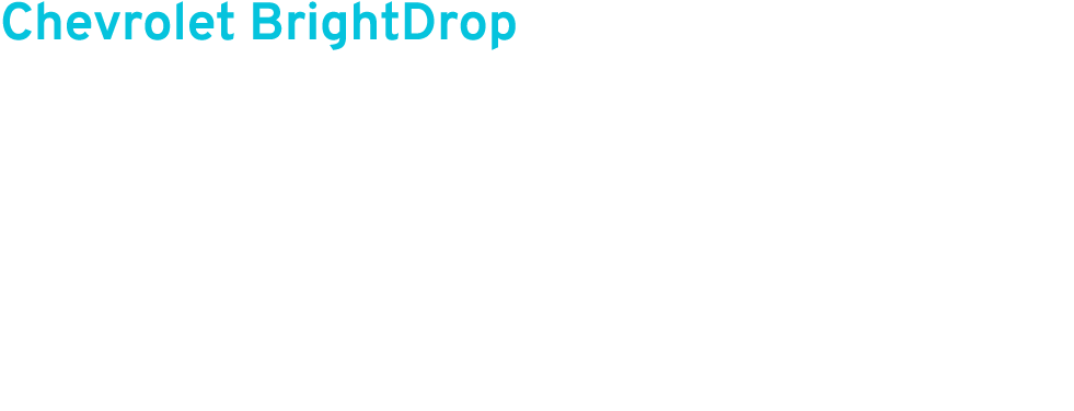 Chevrolet BrightDrop Chevrolet BrightDrop vans revolutionize the cargo van segment with an all electric design that b...