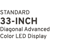 STANDARD 33 INCH Diagonal Advanced Color LED Display