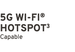5G Wi Fi® Hotspot3 Capable 
