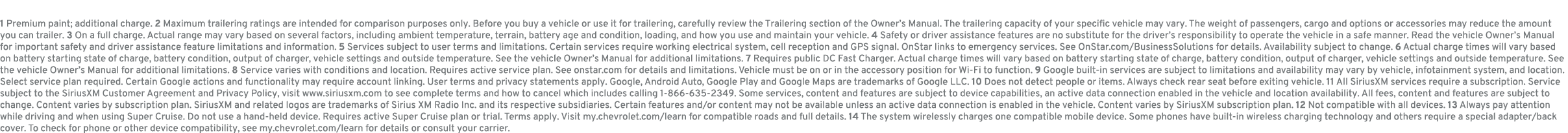 1 Premium paint; additional charge. 2 Maximum trailering ratings are intended for comparison purposes only. Before yo...