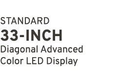 STANDARD 33 INCH Diagonal Advanced Color LED Display