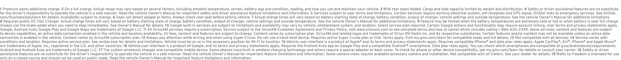 1 Premium paint; additional charge. 2 On a full charge. Actual range may vary based on several factors, including amb...