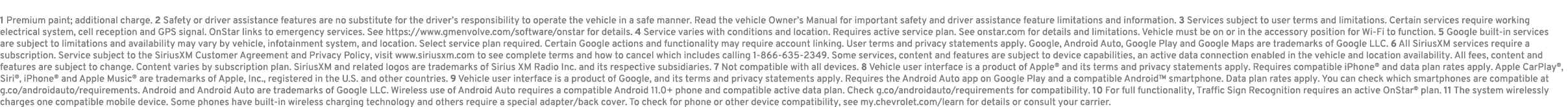 1 Premium paint; additional charge. 2 Safety or driver assistance features are no substitute for the driver’s respons...