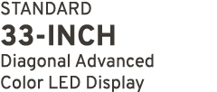 STANDARD 33 INCH Diagonal Advanced Color LED Display