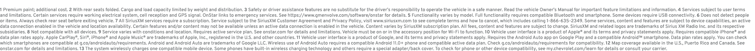 1 Premium paint; additional cost. 2 With rear seats folded. Cargo and load capacity limited by weight and distributio...