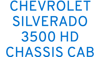 Chevrolet silverado 3500 hd chassis cab
