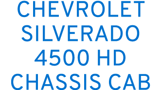 Chevrolet Silverado 4500 hd chassis cab