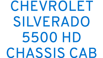 Chevrolet Silverado 5500 hd chassis cab