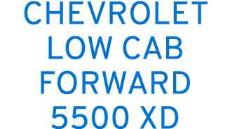 CHEVROLET LOW CAB FORWARD 5500 XD