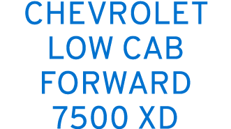 CHEVROLET LOW CAB FORWARD 7500 XD
