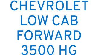 Chevrolet Low Cab Forward 3500 HG 