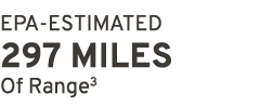 EPA ESTIMATED 297 MILES Of Range3