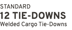 STANDARD 12 TIE DOWNS Welded Cargo Tie Downs