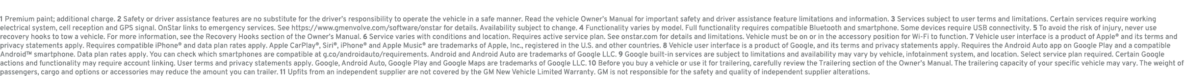 1 Premium paint; additional charge. 2 Safety or driver assistance features are no substitute for the driver’s respons...