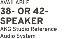 AVAILABLE 38 OR 42 SPEAKER AKG Studio Reference Audio System