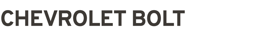 ﻿CHEVROLET bolt