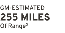 GM ESTIMATED 255 miles Of Range2