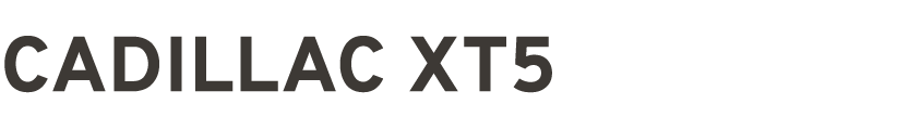 cadillac xt5